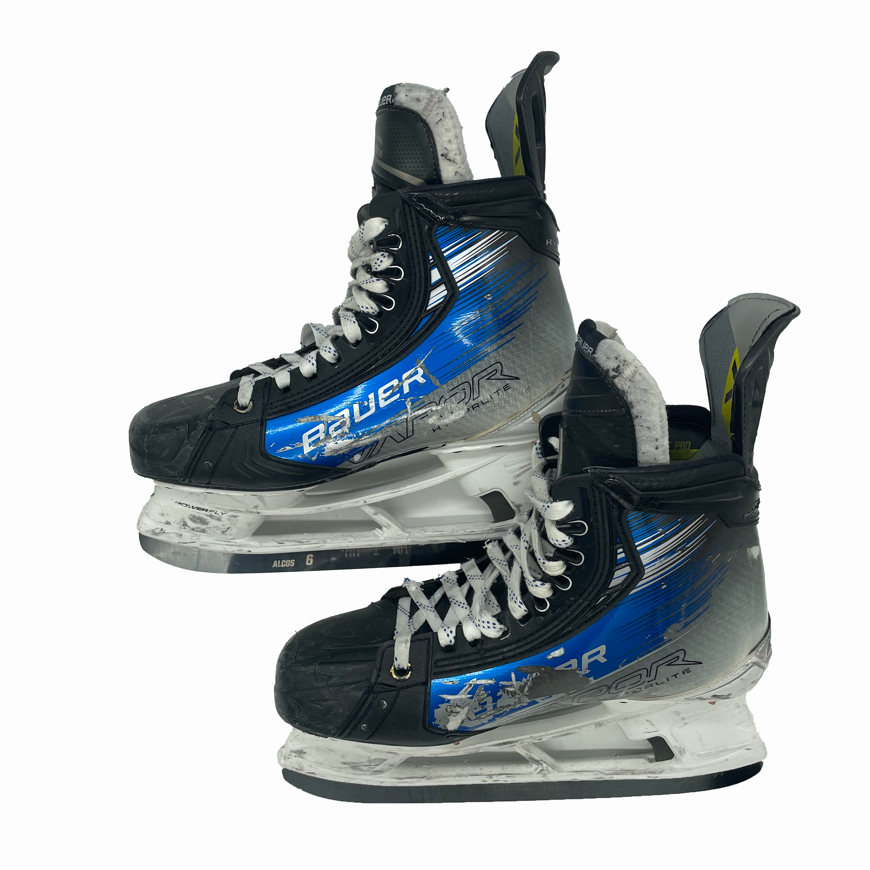 Bauer Vapor Hyperlite 2 - Patins de hockey Pro Stock d'occasion - Taille 9D (bleu)